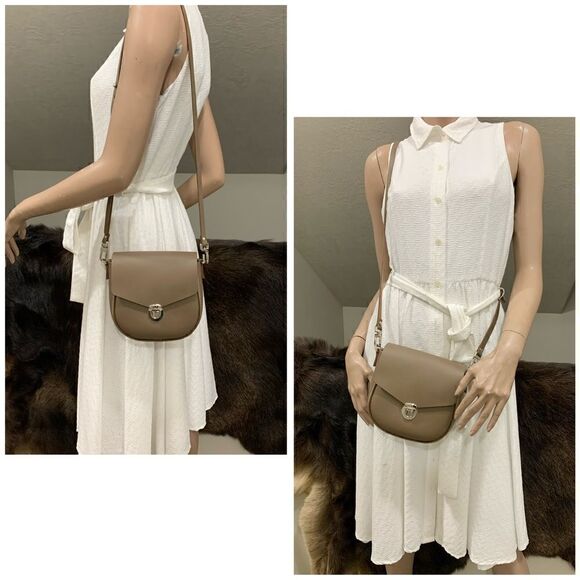 Completely Handcrafted Genuine Premium Cowhide Tuck Lock Saddle Bag/Crossbody - Picture 4 of 16